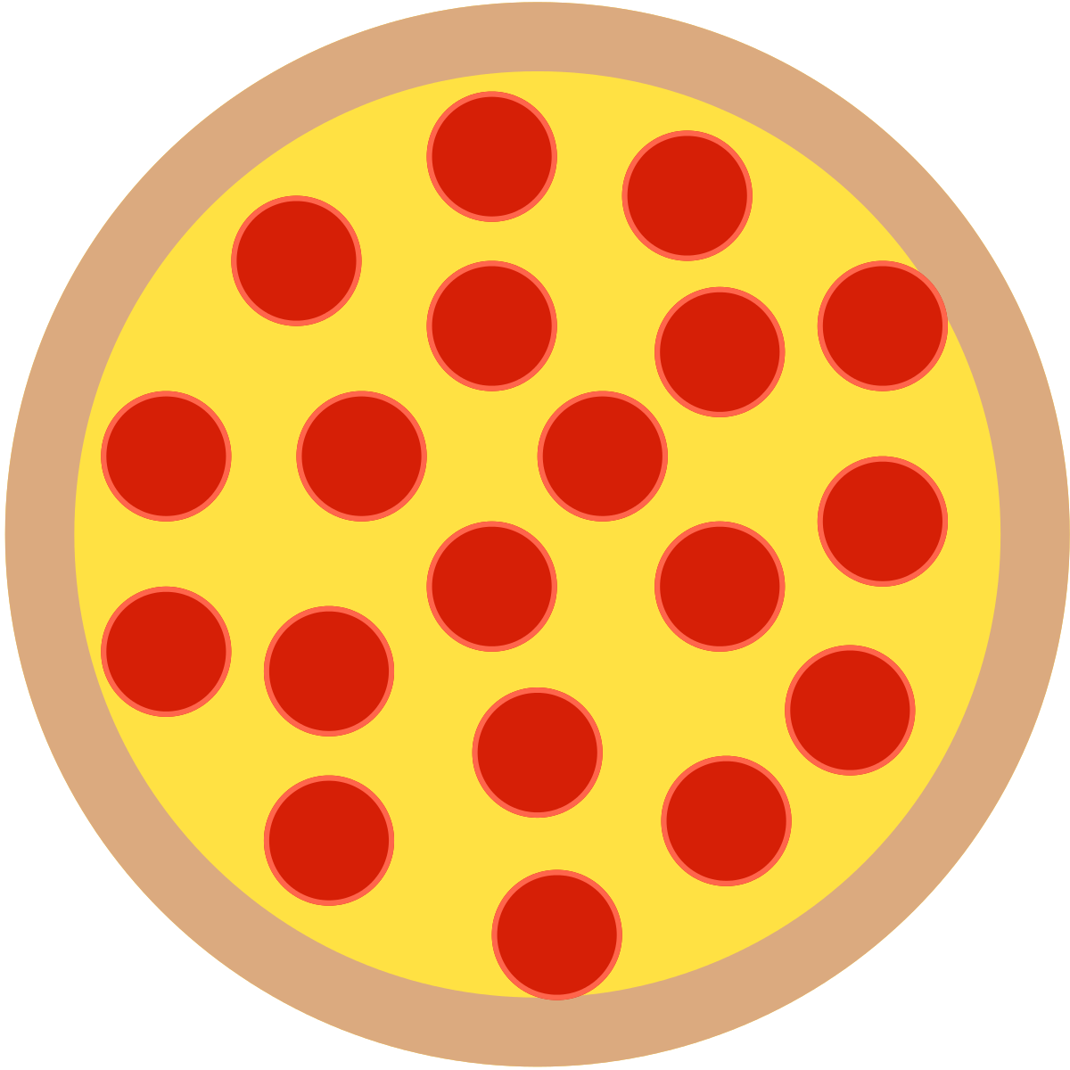 circle clipart pizza
