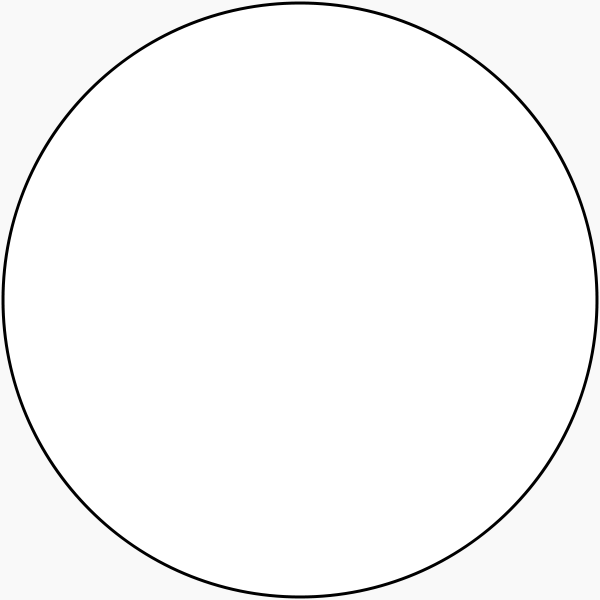 Clipart circle plain. Black line background white