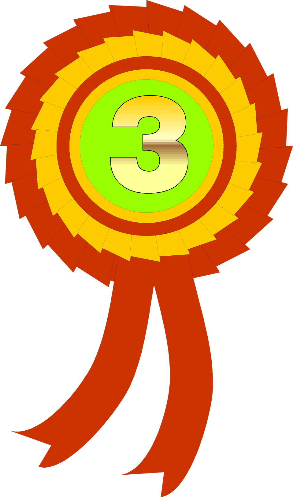 number 1 clipart ribbon
