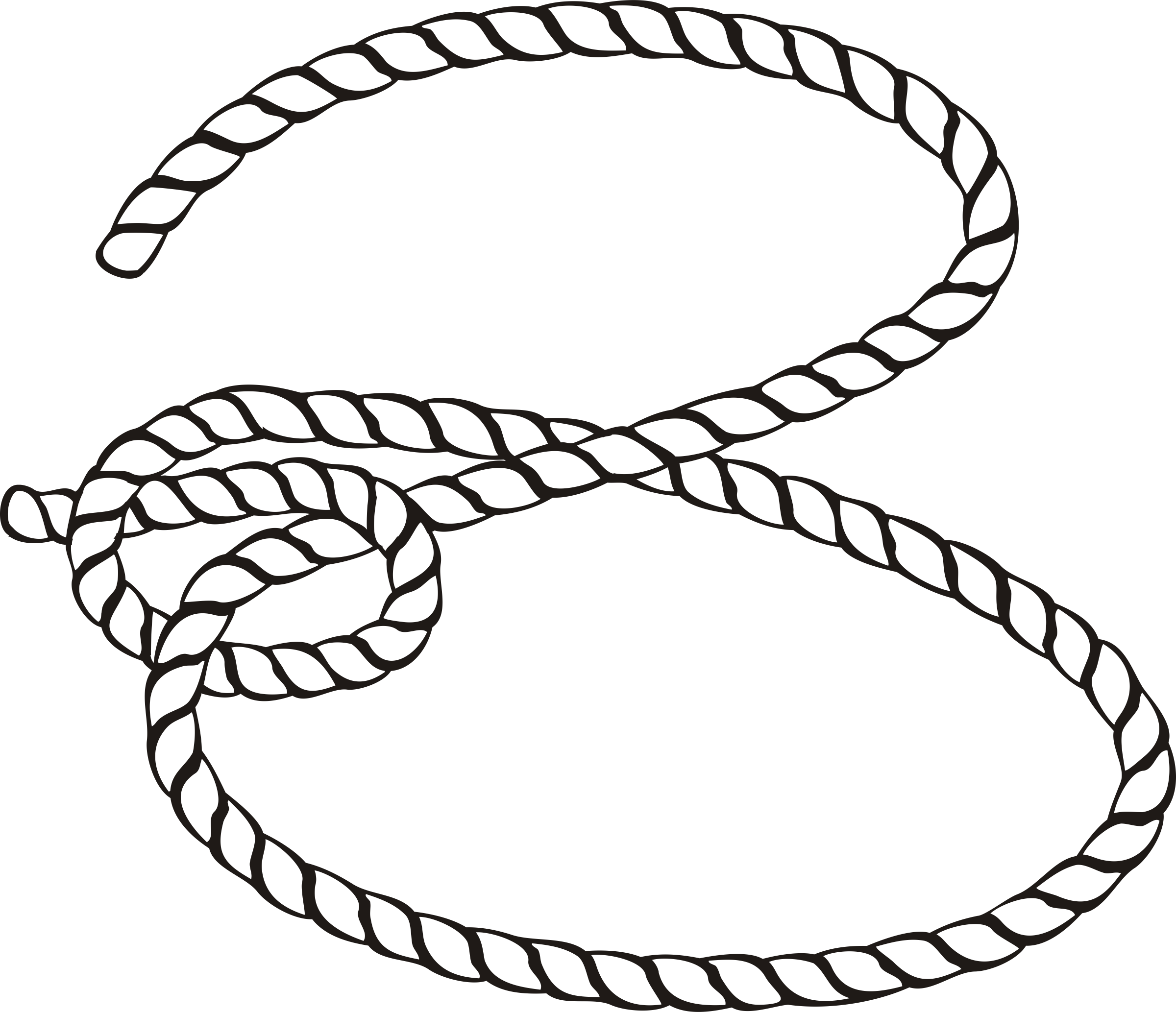 line clipart rope