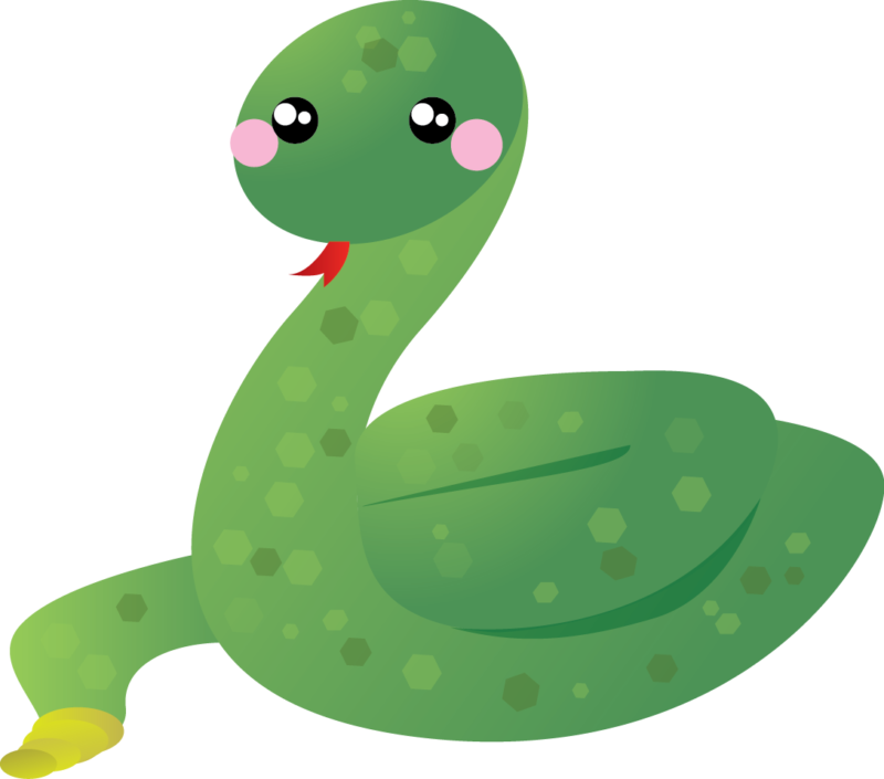 Alligator cute baby snake