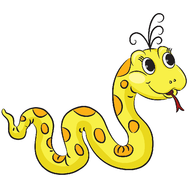 Clipart snake wild animal. Funny cartoon clip art