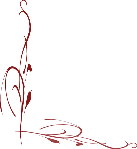 Vine border clip art. Swirl clipart maroon