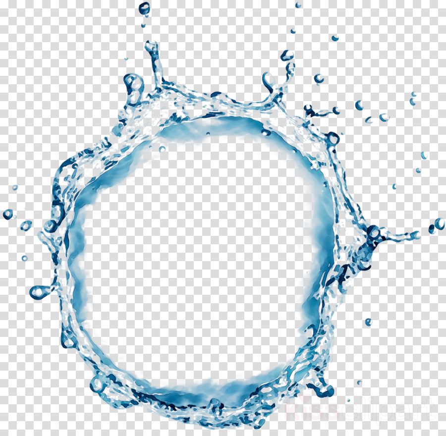 Transparent clip art . Water clipart circle