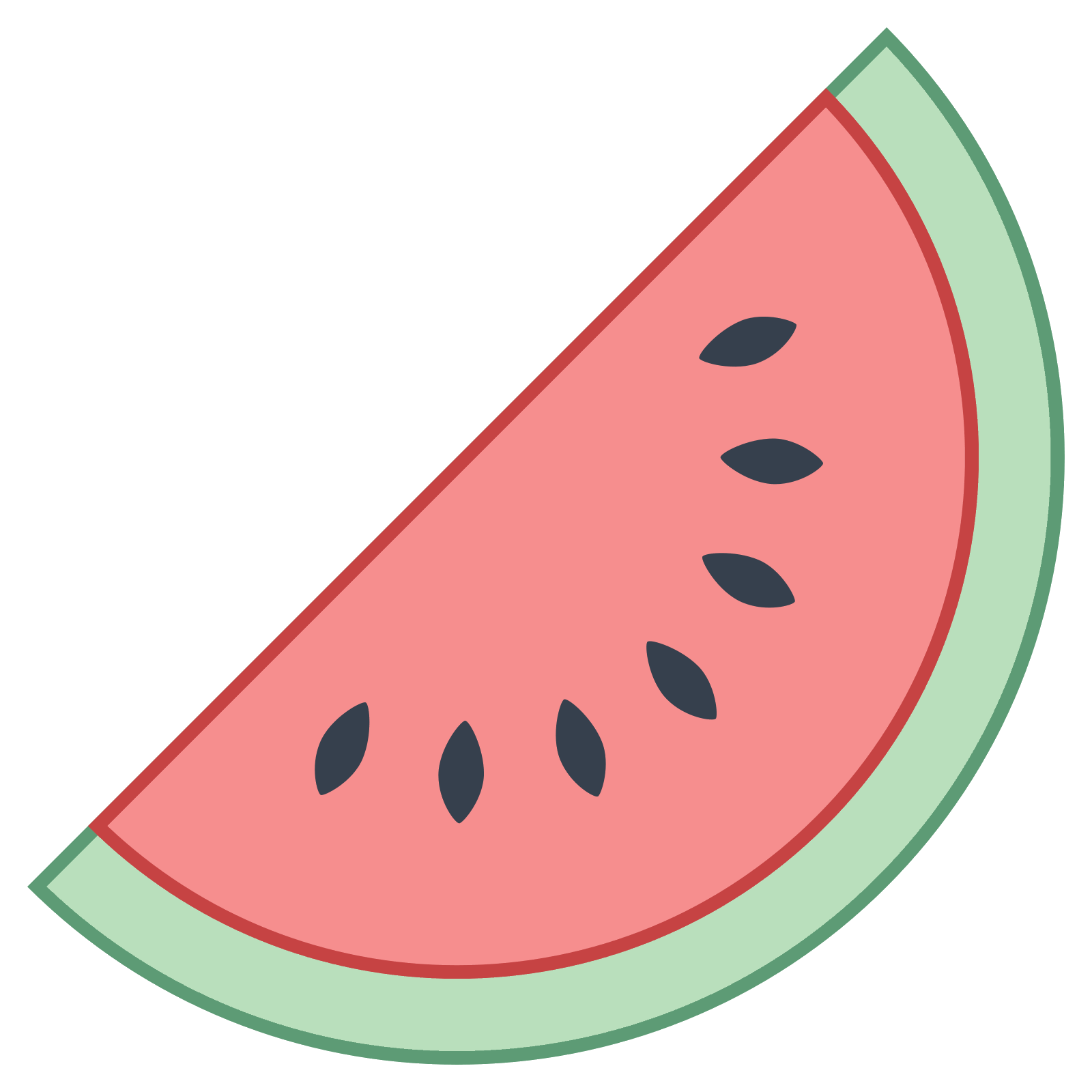 circle clipart watermelon