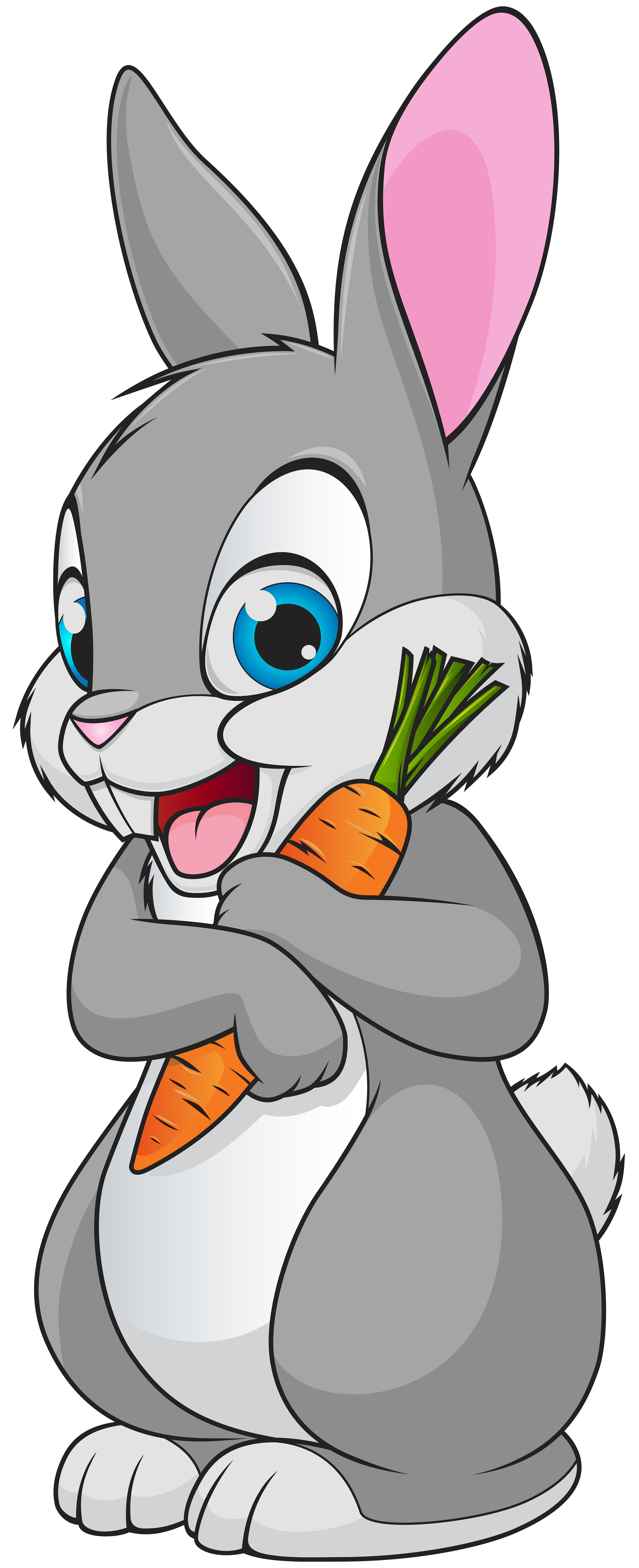 Bunny animated youtube draw. December clipart pet