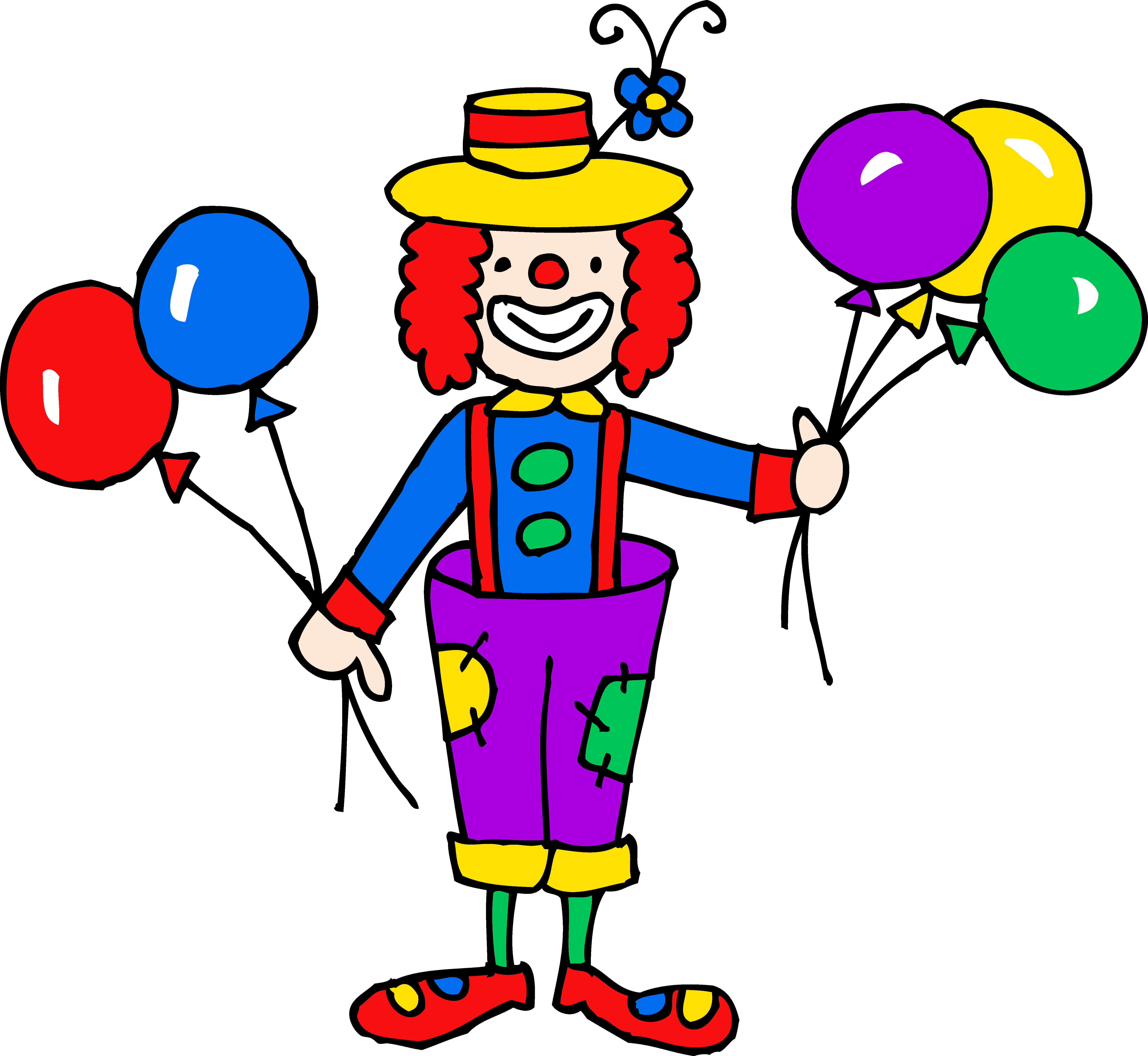  collection of cute. Clown clipart thin