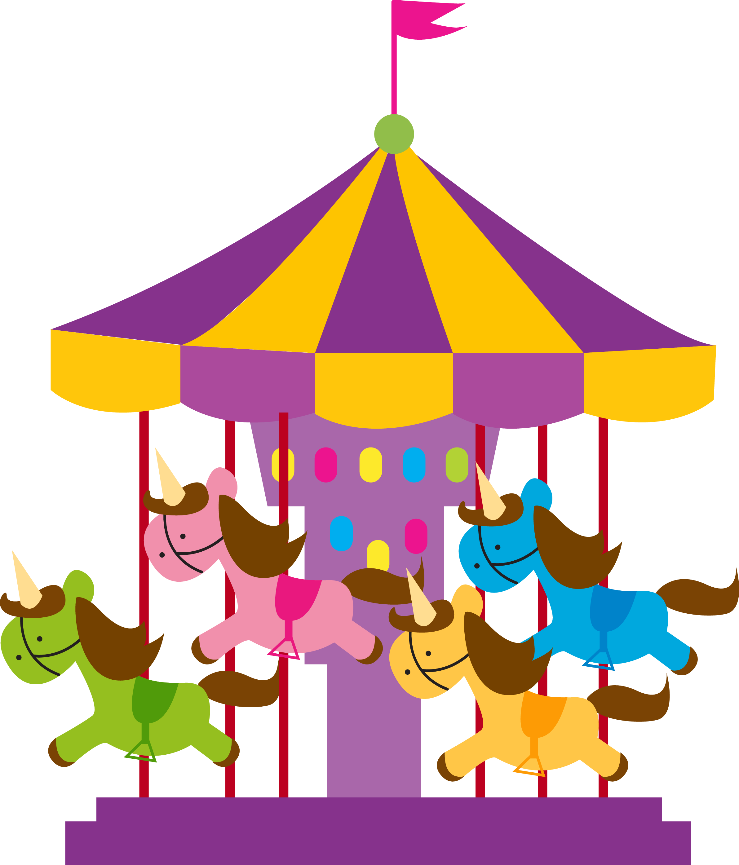 circus clipart carousel