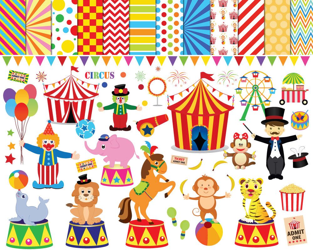 Pin on art ideas. Circus clipart circus show