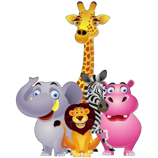 Lion clipart toy. Giraffe zebra and elephant
