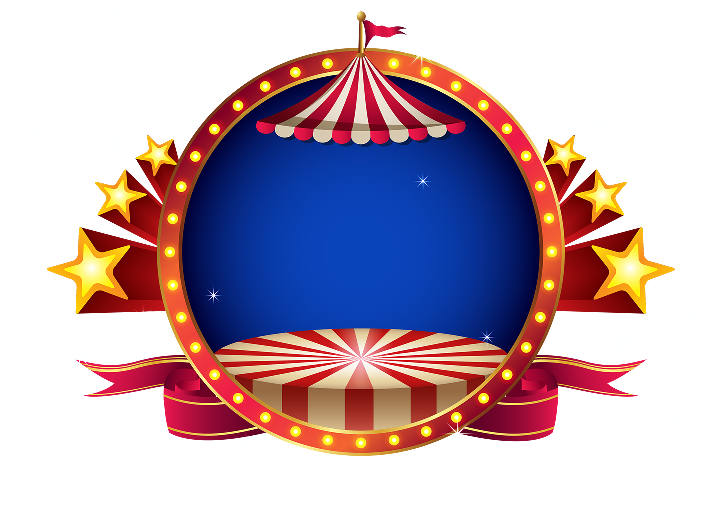 Molduras em png tema. Circus clipart host