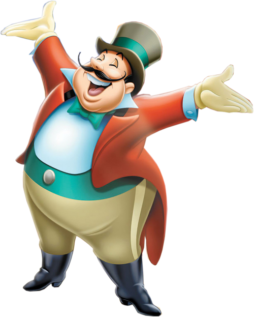 Ringmaster dumbo in walt. Circus clipart host