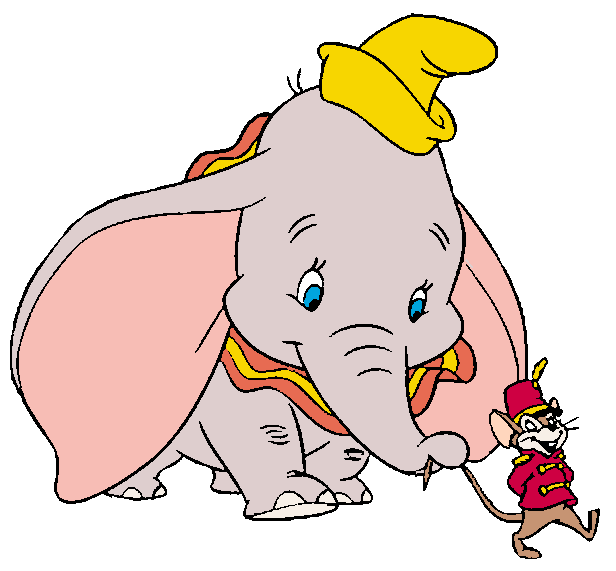 Personal development with dumbo. Girl clipart elephant