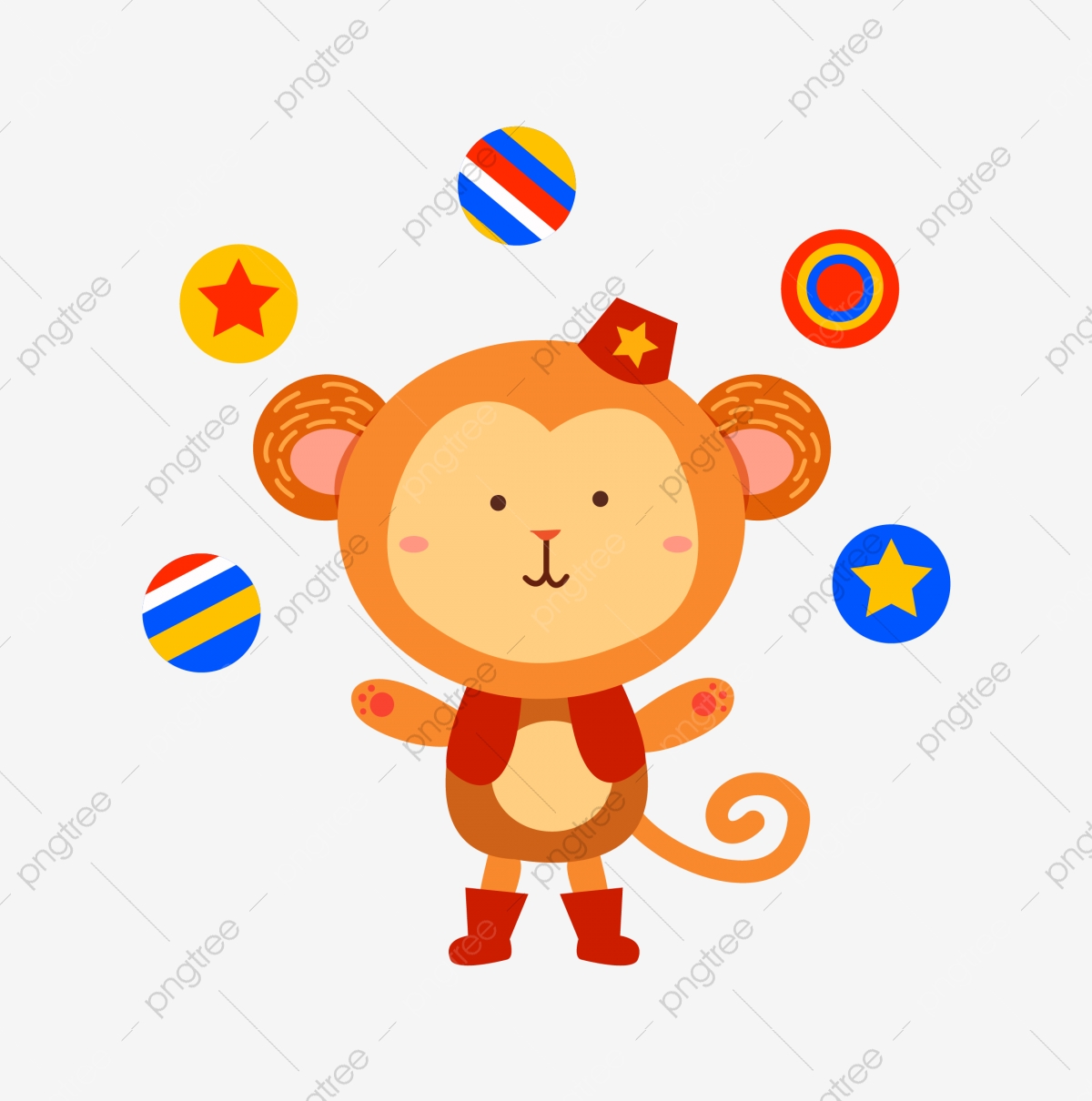 circus clipart monkey