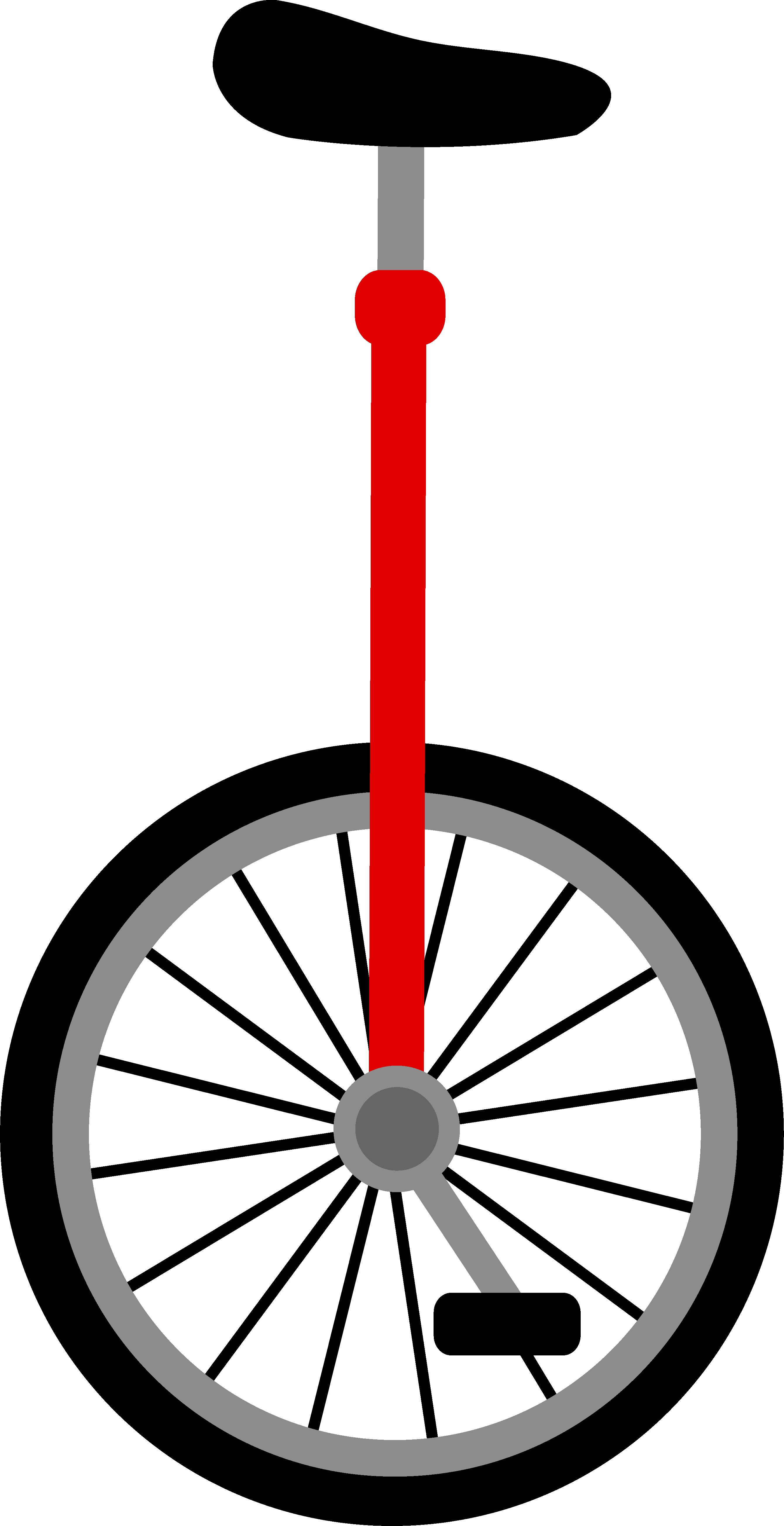 Wheel clipart animated. Unicycle 