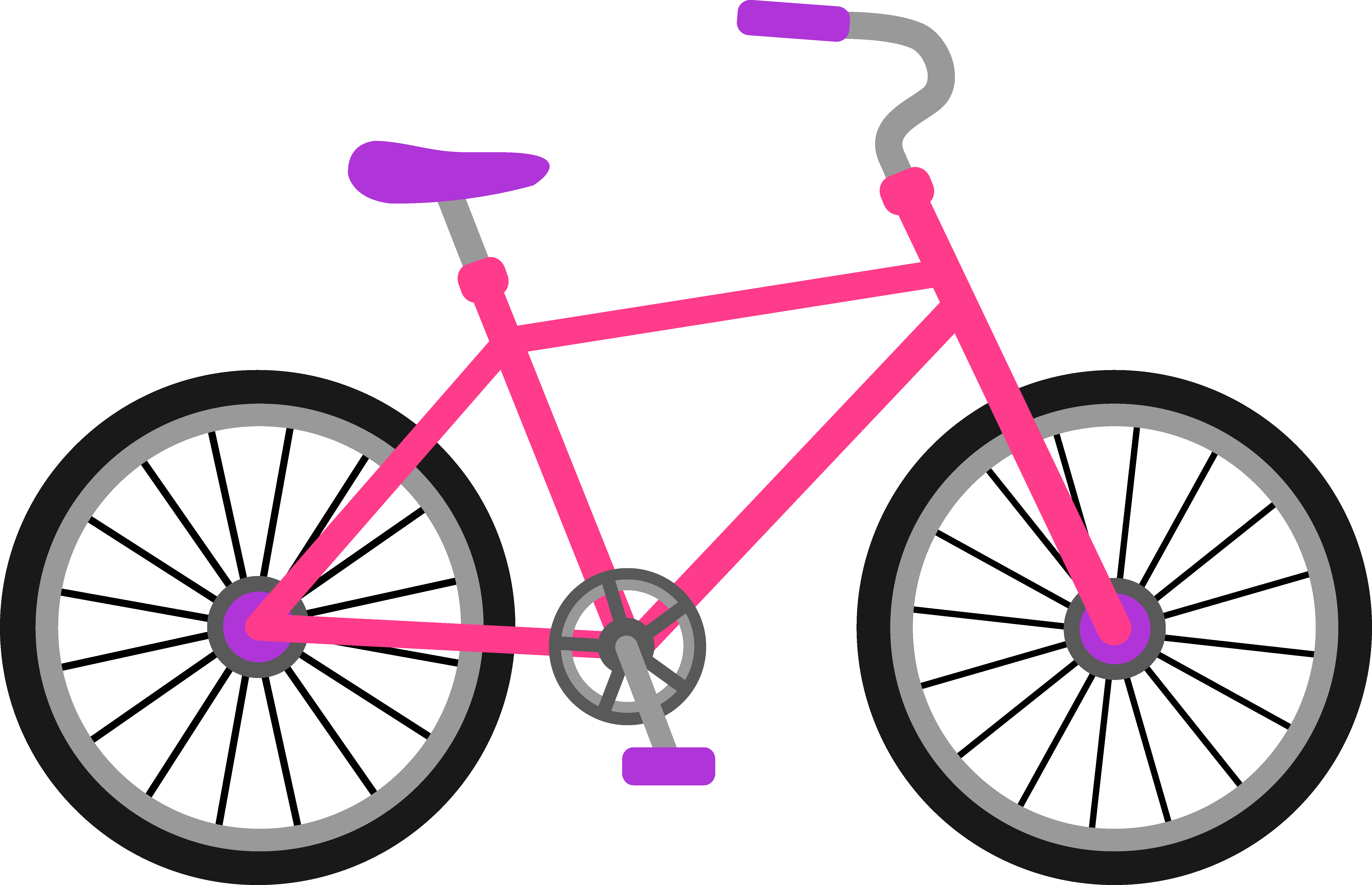 Pink and purple clip. Cycling clipart toddler bike