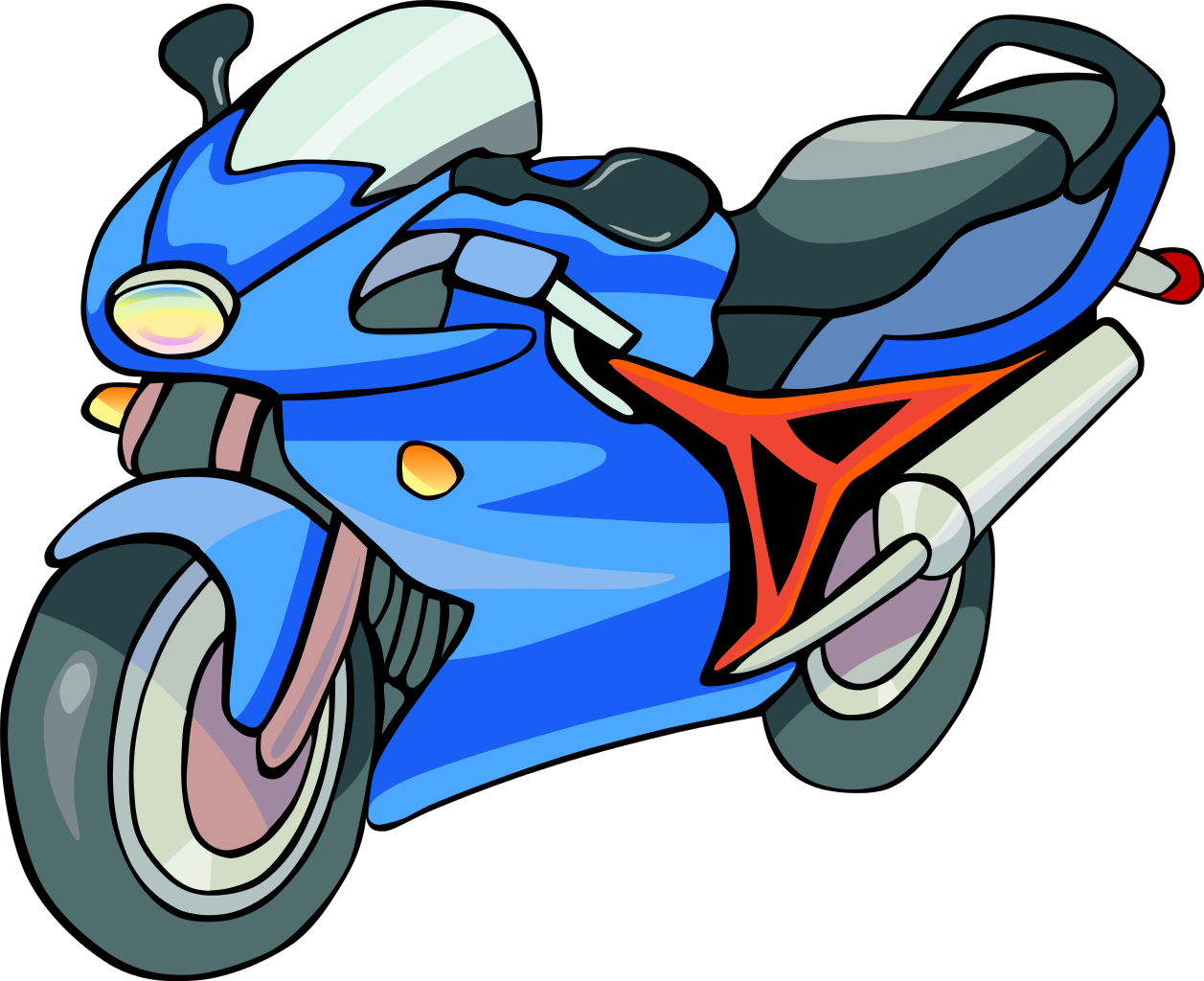motorcycle clipart svg
