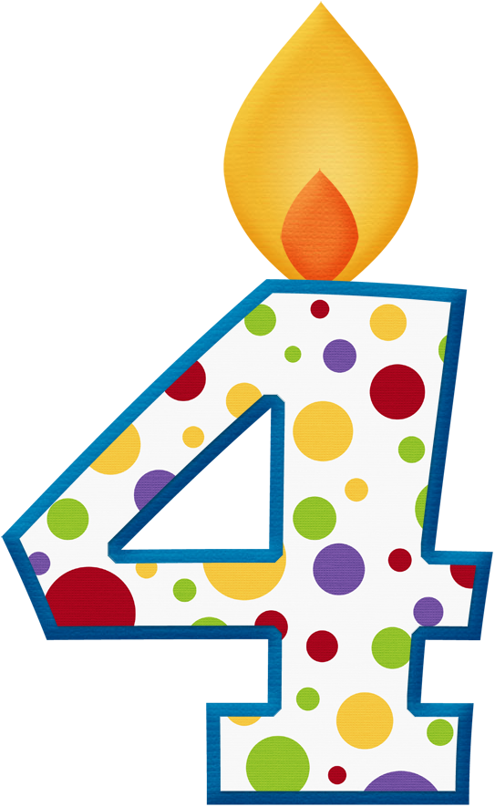 Dot birthday candle number