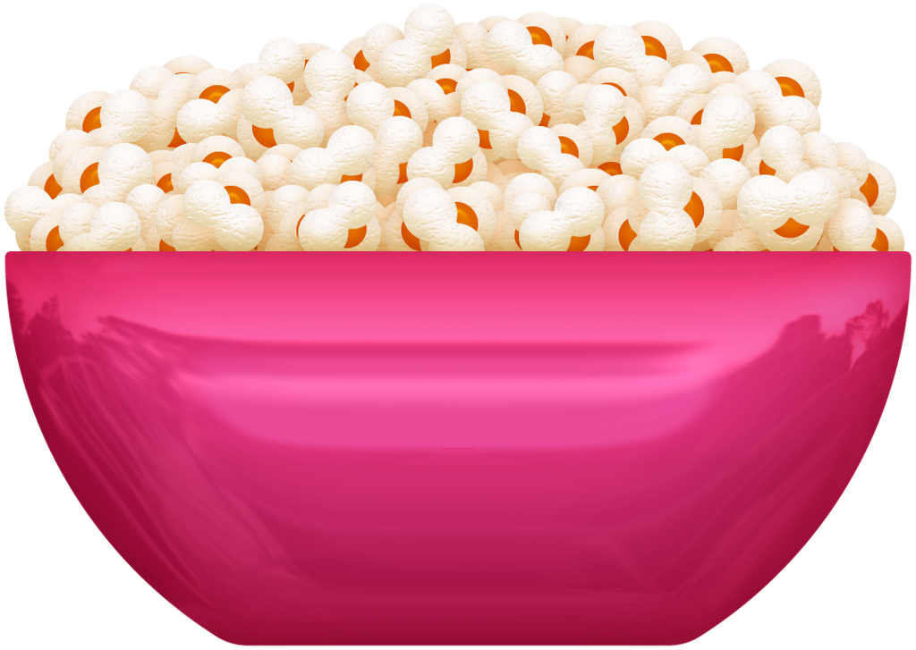 Movies bowl popcorn