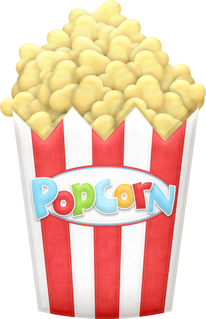 clipart border popcorn