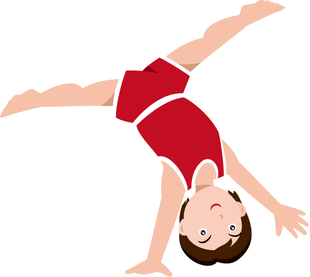 Gymnast clipart flip. Gymnastics clip art silhouette