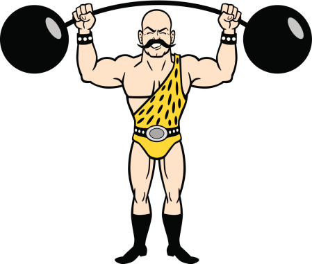 Free circus strongman cliparts. Tall clipart strong man