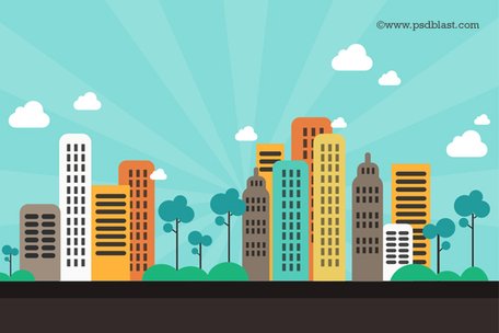 city clipart background image