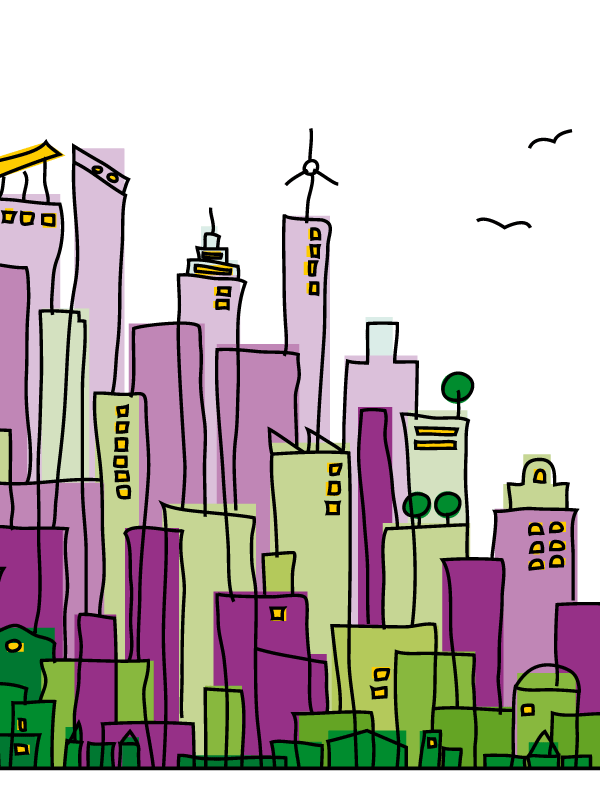 skyline clipart megacity