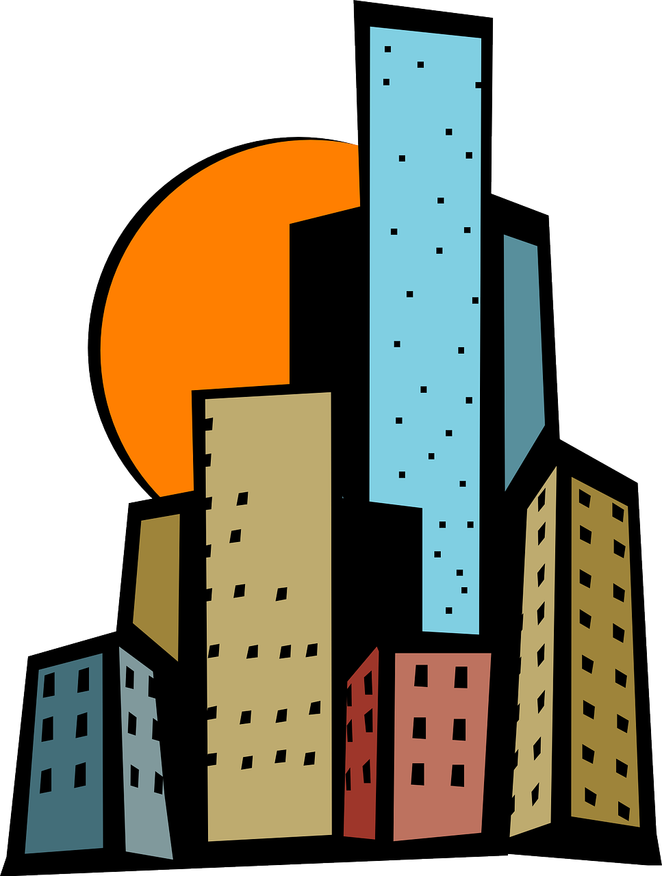 City clipart cartoon, City cartoon Transparent FREE for download on
