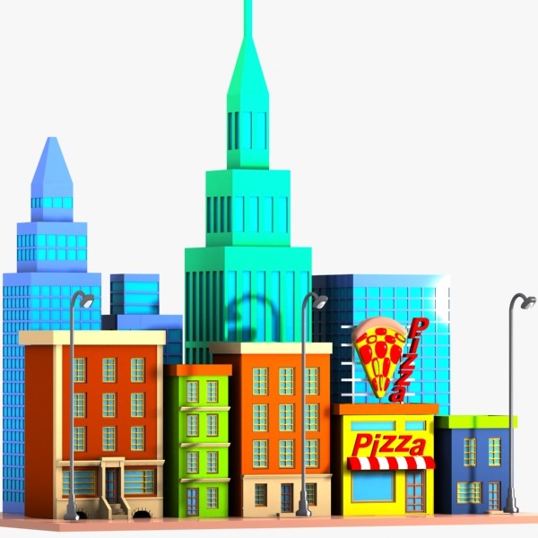 cityscape clipart animated