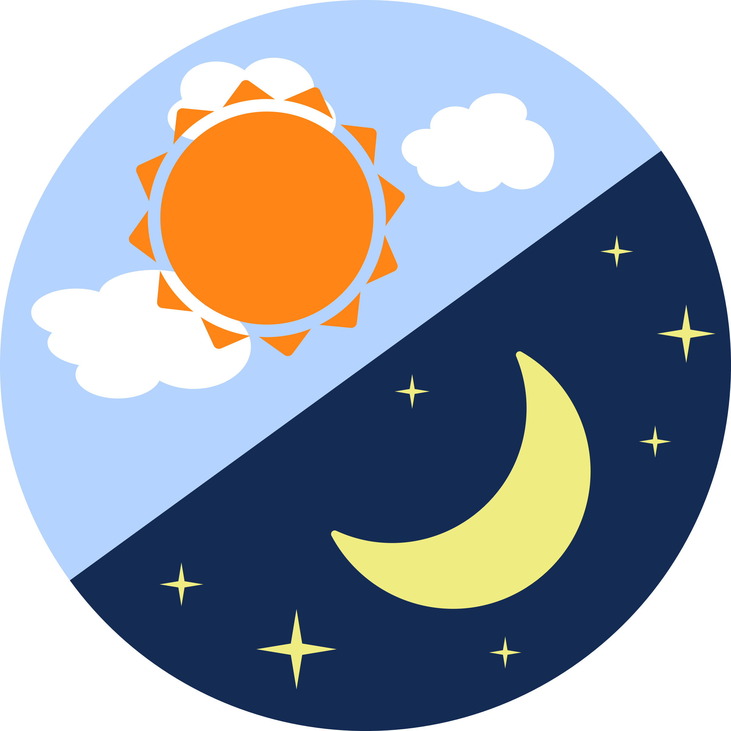 Day and icons png. Night clipart morning evening