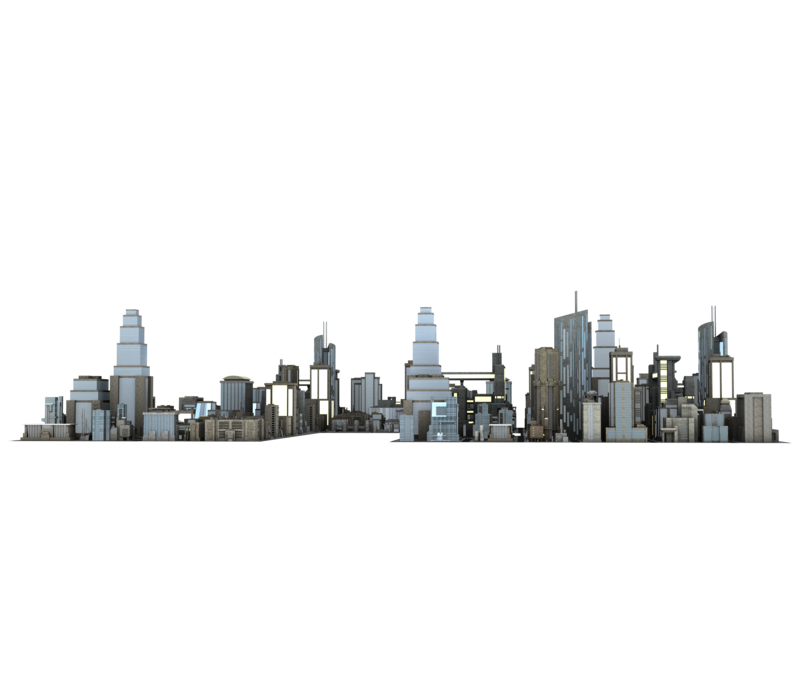 Png buildings transparent images. Skyline clipart large city