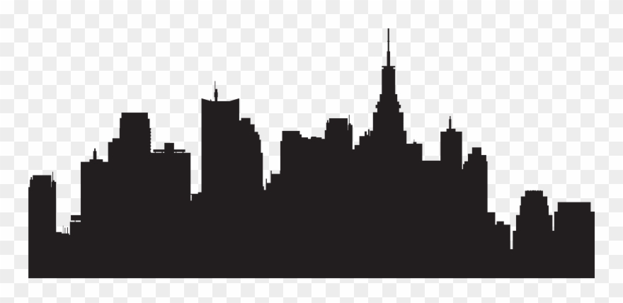 skyline clipart silhouette city