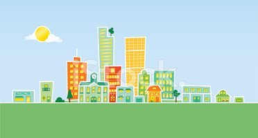 city clipart small city