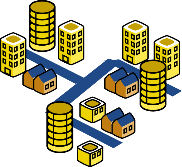 city clipart small city