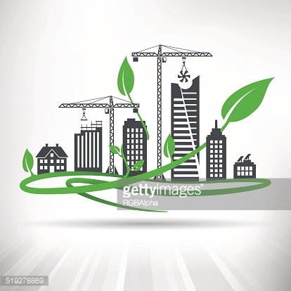 City clipart urban development. Green concept premium 