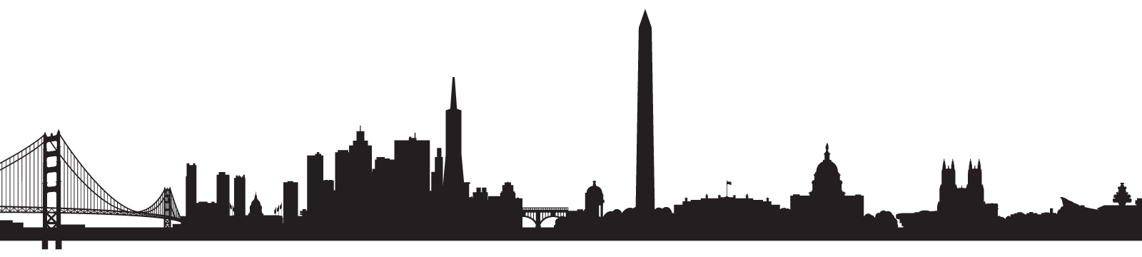 City clipart washington dc. Skyline silhouette at getdrawings
