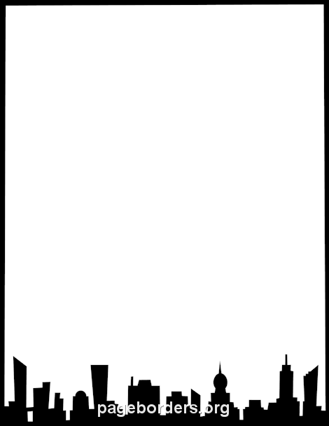 skyline clipart border