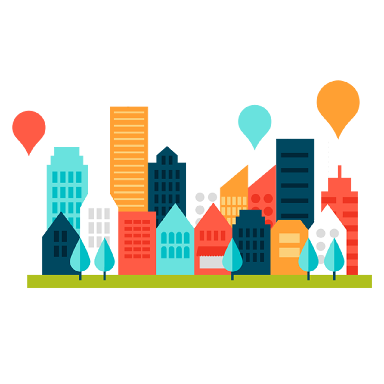 skyline clipart city india