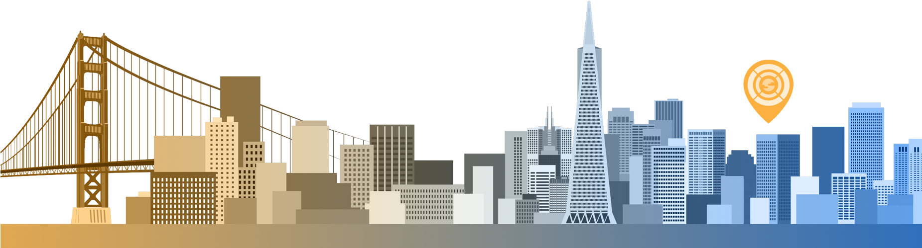 Francisco . Cityscape clipart skyline san diego