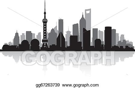 cityscape clipart skyline shanghai