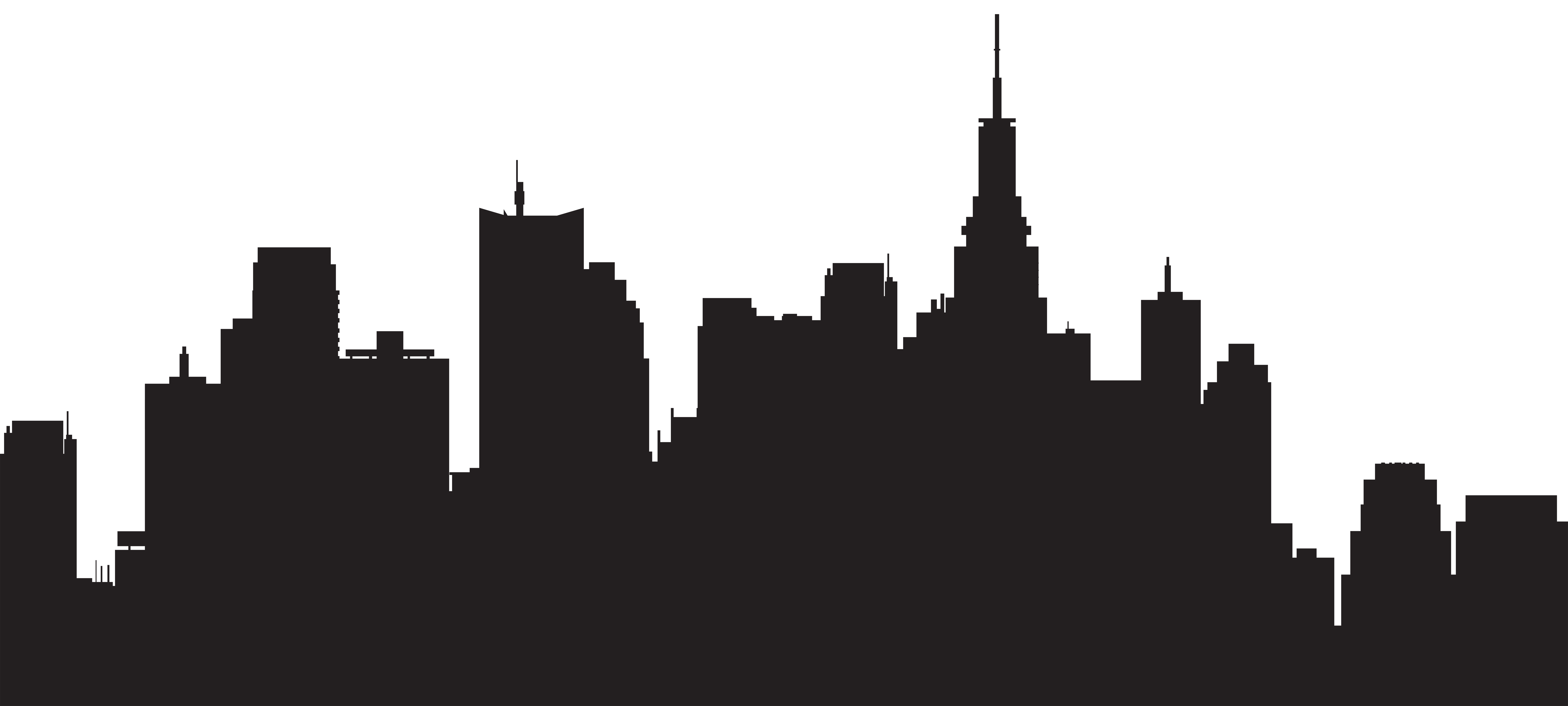skyline clipart nyc drawing