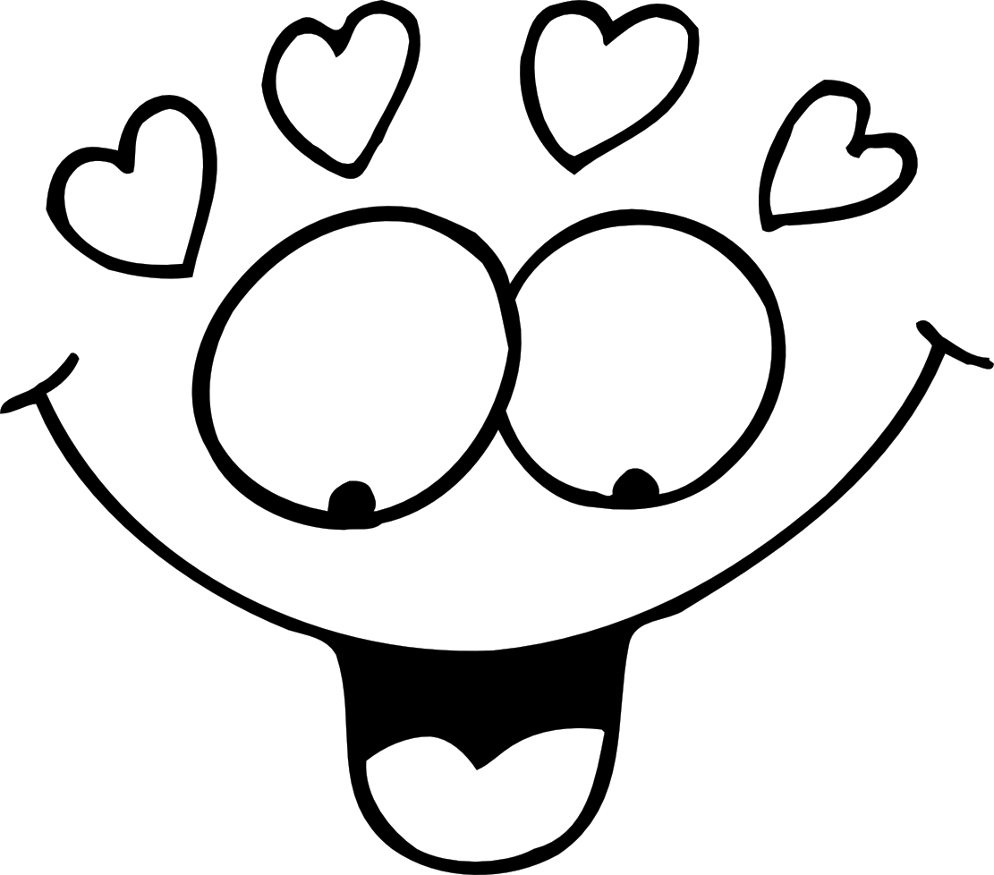 Eye panda free images. Excited clipart black and white