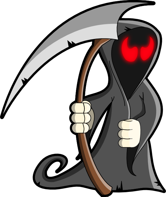 Clipartist net pxpng. Grim reaper clipart black and white
