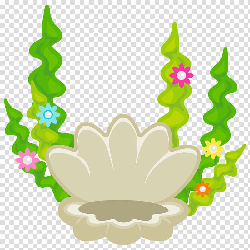 Clam clipart sea plant. Shell with weeds wedding