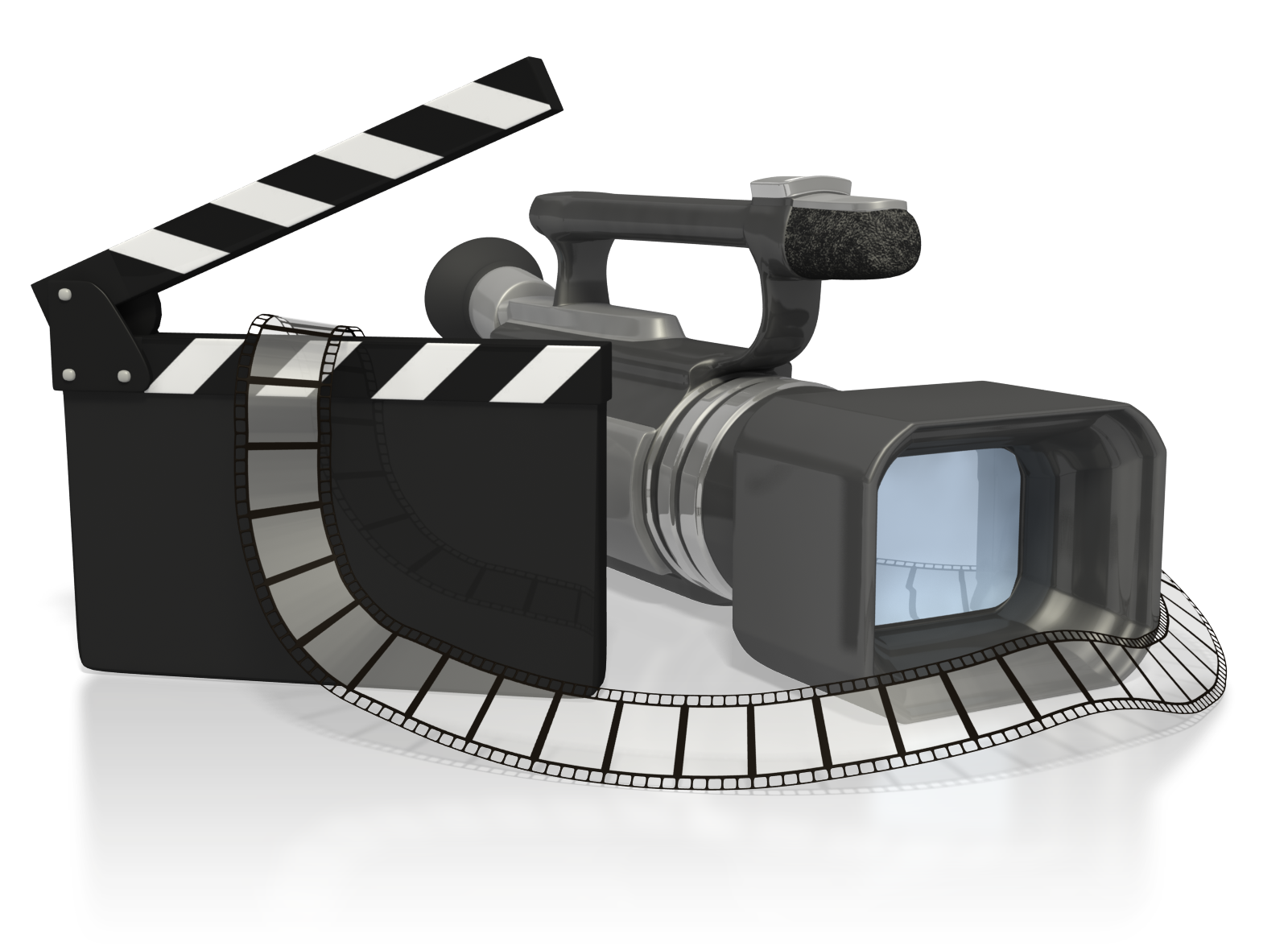 video clipart movie reel