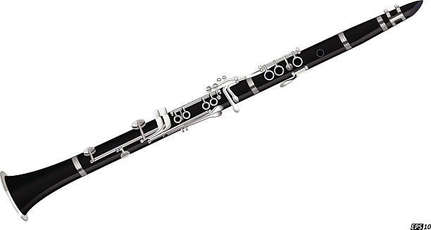 Station . Clarinet clipart black and white