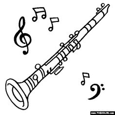 clarinet clipart easy