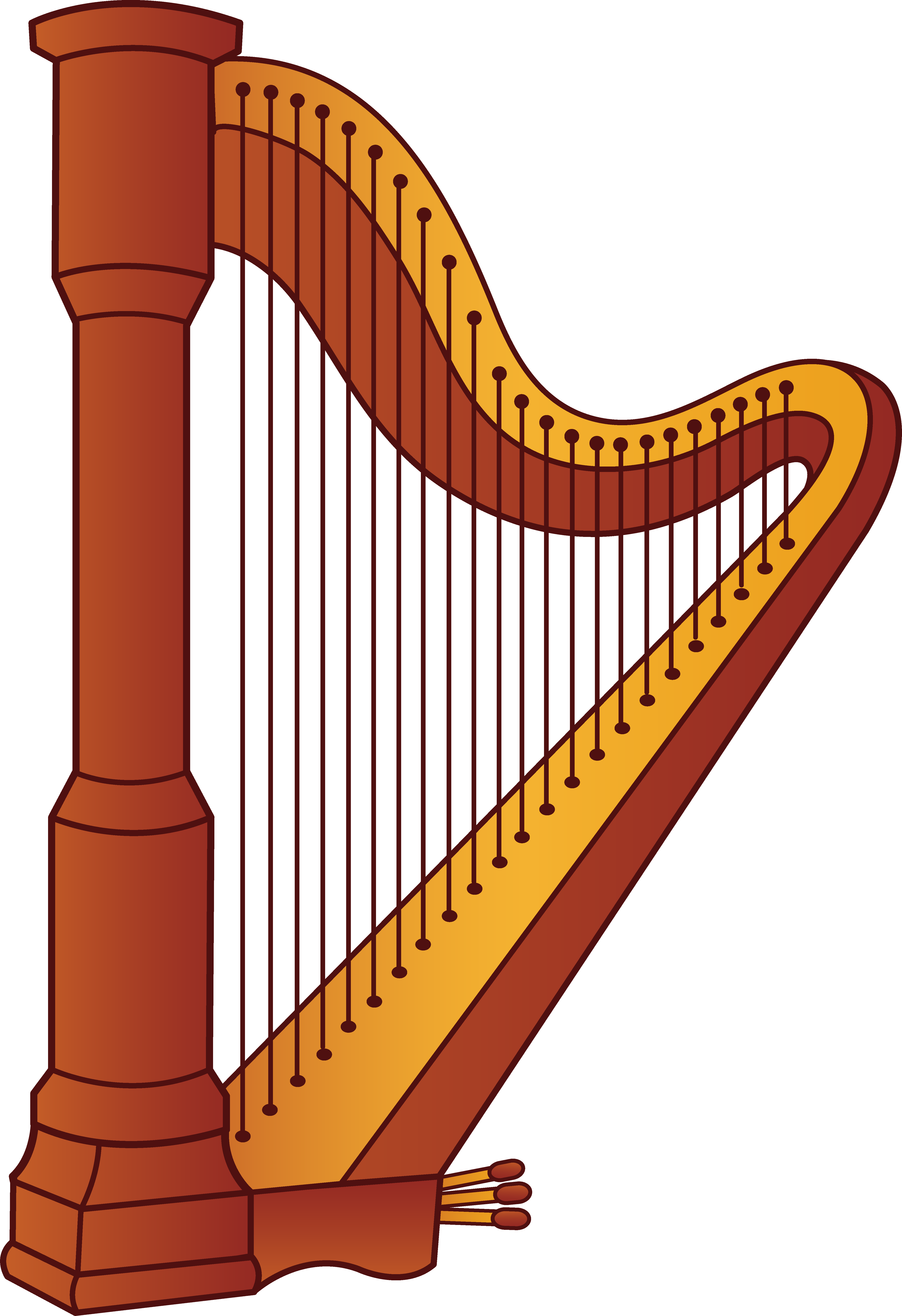 Music clipart light music. Harp musical instrument pinterest