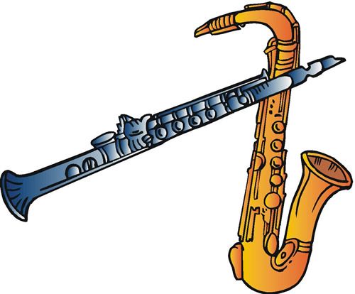 clarinet clipart saxophone